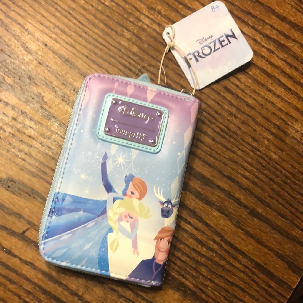 NWT Loungefly Disney Frozen Princess Castle zip around wallet